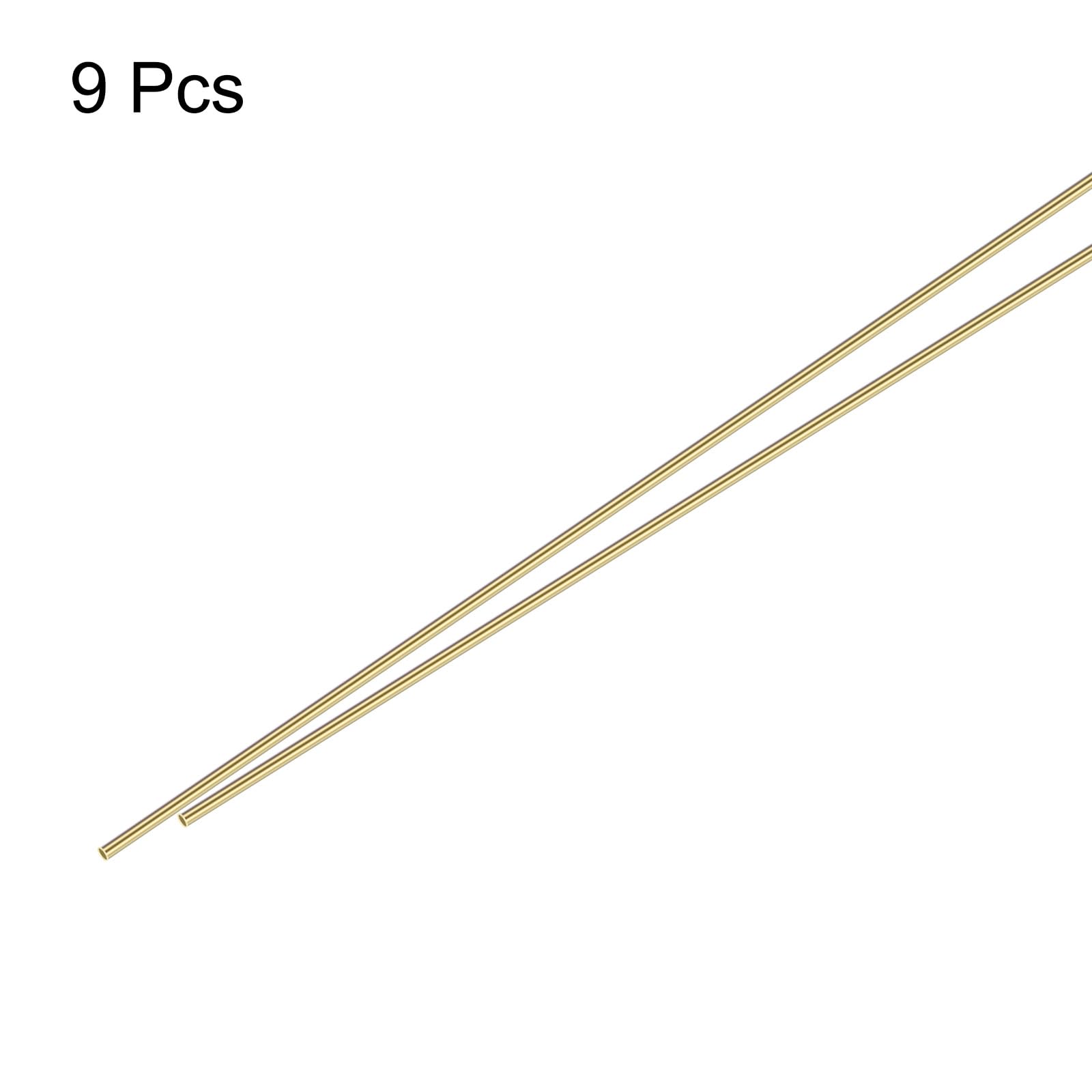 MECCANIXITY 9Pcs Brass Brazing Rods, Phosphor Copper Solder, Low Temperature Welding Sticks 3/32