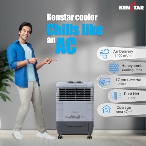 Kenstar Room/Personal Air Cooler For Home| Honeycomb Pad - Image 3