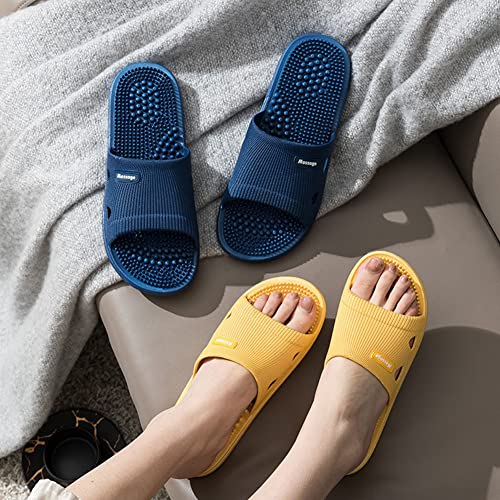 Reflexology Slippers Foot Massager for Plantar Fasciitis Acupressure Acupuncture Slippers Arthritis Pain Relief for feet Man Women Stress Relief Gifts (Yellow, UK Women 5.5-6) - Image 6