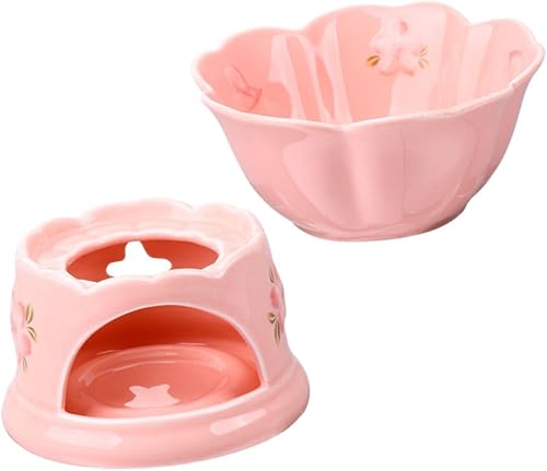 Milisten 1 Unidades de Chocolate Melting Pot Tealight Candle Burner Chocolatier Warmer Porcelana Melting Pot Fondue Cerámica Fondue Cerámica