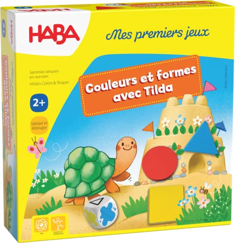 HABA - Mes Premiers Jeux - Couleurs et Formes avec Tilda - Jeux de société Enfant - Un Jeu de coopération et de classement - 2 Ans - 307045