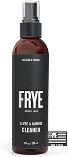 Frye Suede & Nubuck Cleaner: Non-Toxic & Made in the USA. Clean and Restore Suede & Nubuck Shoes, Boots, Jackets, Bags, Purses and More. Safe for Any Color & White