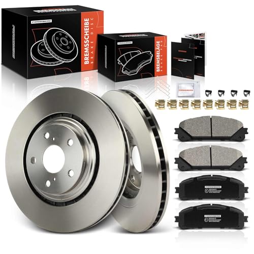 Frankberg 2x Bremsscheiben + 4x Bremsbeläge mit Bremsenschmiermittel