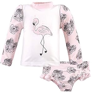 Hudson Baby Flamingo Rash-Guard-Set 12-18 Monate