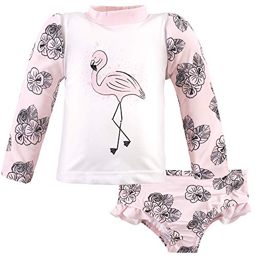 Hudson Baby Flamingo Rash-Guard-Set 12-18 Monate