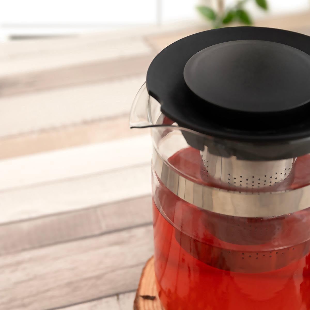 Quid Tubin Glass Teapot Filter Stainless Steel 0.8 Litre