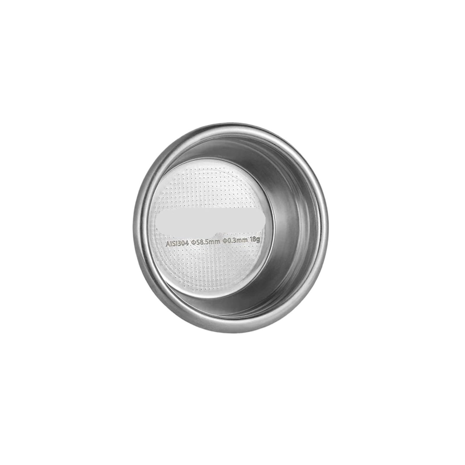 Solución al espresso amargo con este cacillo de café en V de 58mm y 18g