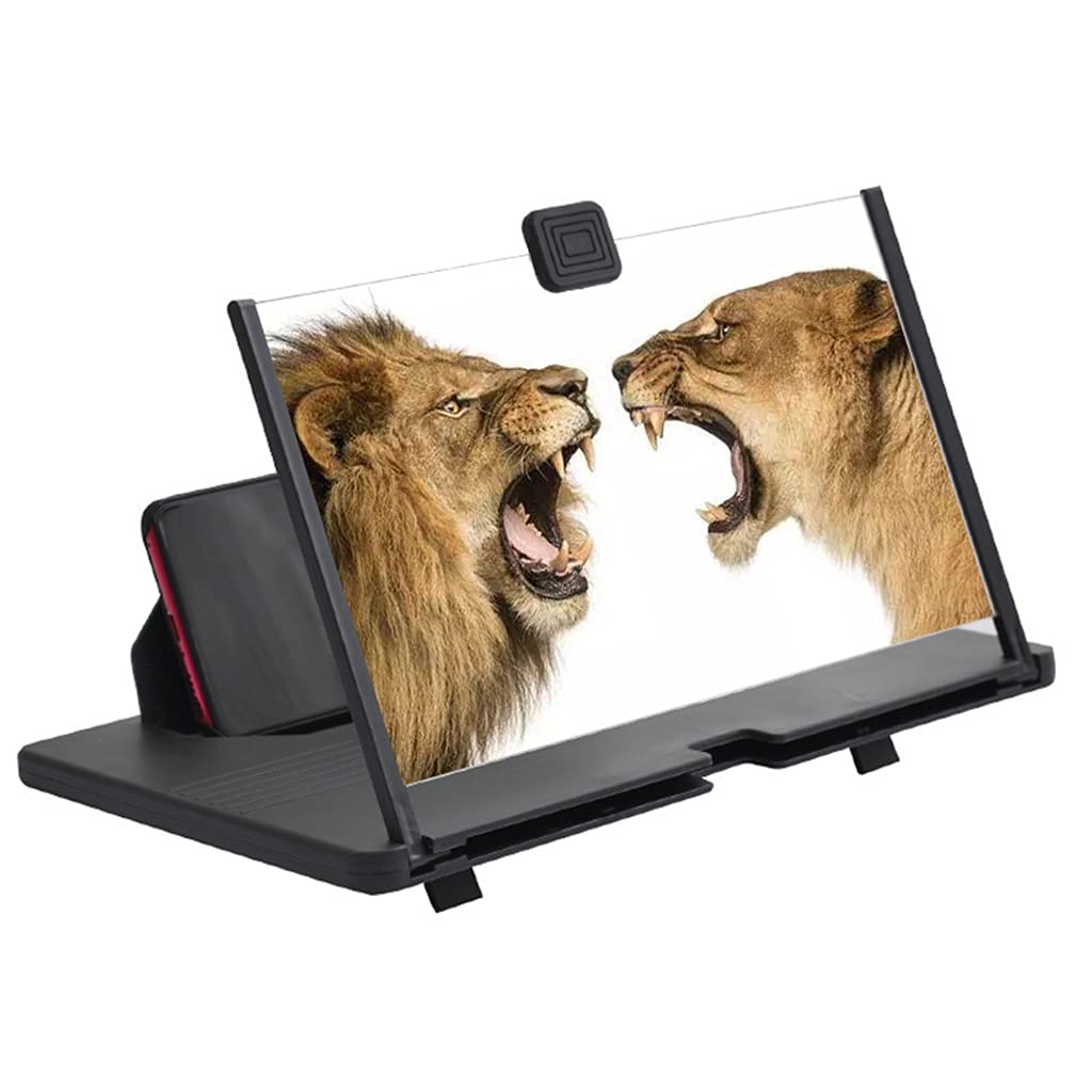 12-Zoll-3D-Handy-Bildschirmlupe Videoverstärkerständer Filmspiellupe Universeller Faltbarer Schreibtischhalter
