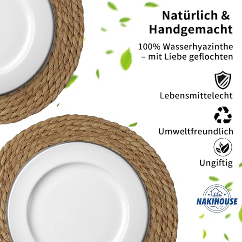 Set de table jonc de mer naturel tressé main haute qualité