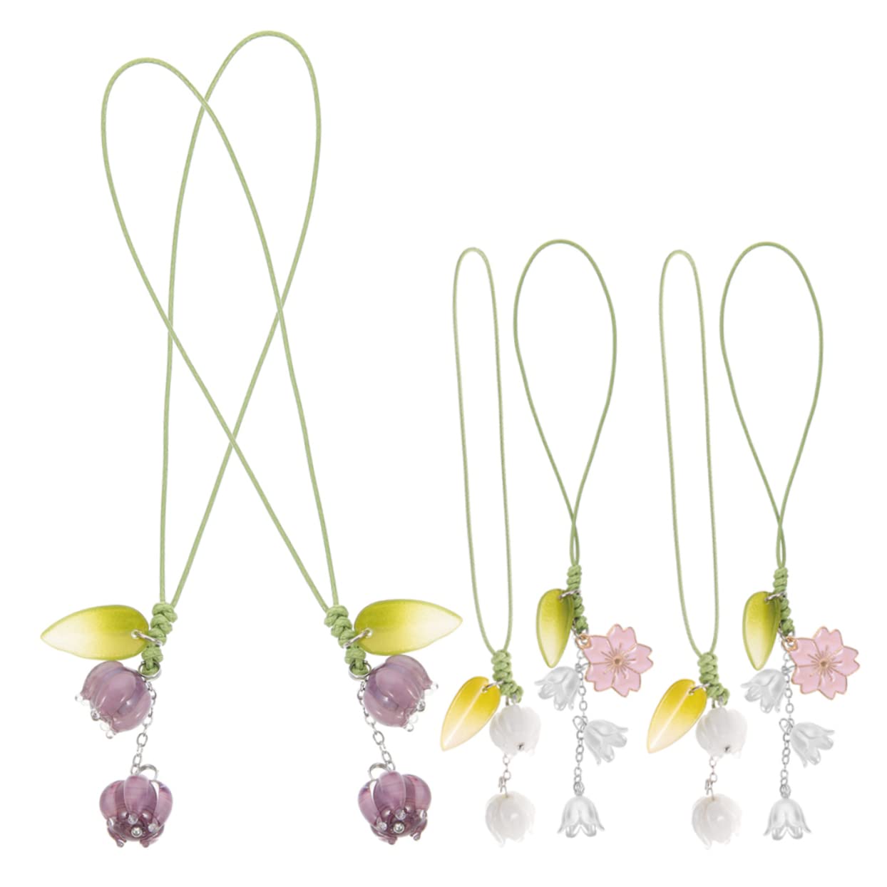 Artibetter colgante de pulsera de teléfono móvil brazalete pulseira adorno colgante de teléfono colgante de bolsa de flores bolsillos decoración cadena para colgar telefono Metal