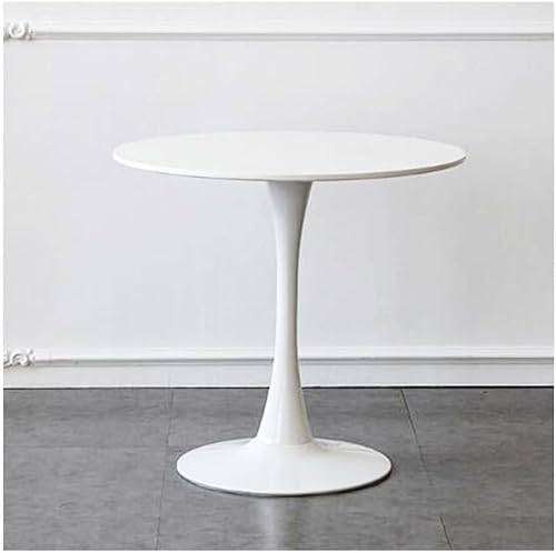 Stylish Modern Round Bistro Table50/60/70/80/90/100cm Elegant Tulip Design Dining Table for Small Kitchens & Living Rooms Chic Pedestal Furniture for Dining & Entertaining.