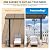 AECOJOY 20' x 10' Outdoor Gazebo for Patio, 10x20 Carport, Freestanding Lean to Hardtop Gazebo Shelter Pergolas and Gazebos Clearance with Roof, Wall-Mounted Heavy Duty Awnings for Patio