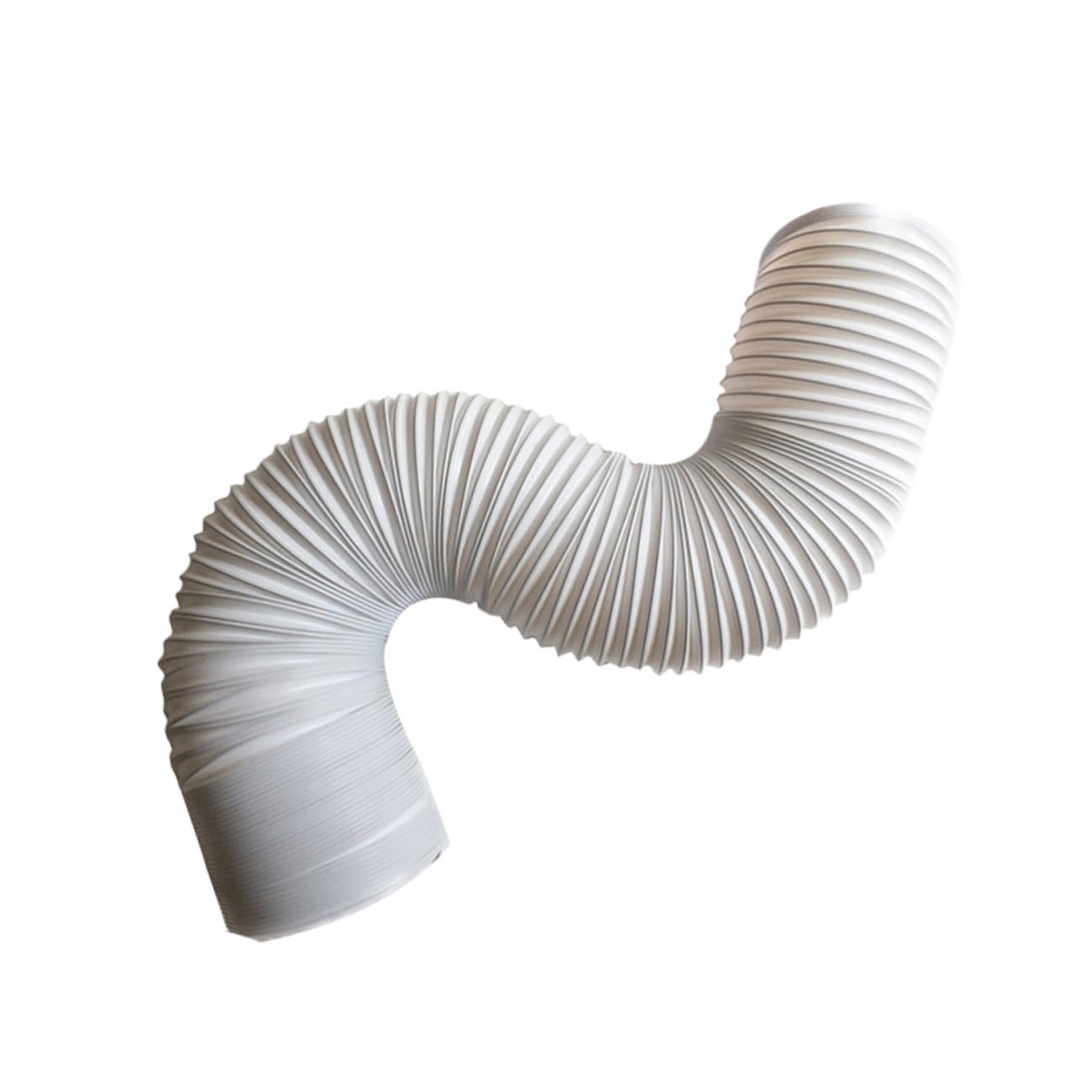 Tubo di Scarico per Climatizzatore Portatile Extra lungo 2 M | Bianco in Plastico, Flessibile ed Estendibile, Vacanze Estive, 1 Pezzo