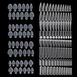 NMKL38 288PCS French Silicone Sticker Nail Dual Form Set Duet Nail System Reusable Pad Quick Building Mold Tips