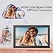 Forc Digital Picture Frame WiFi 15.6 Inch Digital Photo Frame with IPS FHD Touch Screen, Built-in 32GB Storage, Electronic Picture Frame Slideshow, Auto-Rotate, Easy to Share Photos Via Uhale APP