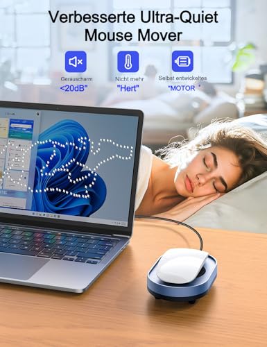 VAYDEER Mouse Jiggler, USB Mausbeweger, Blau – Ansicht 6