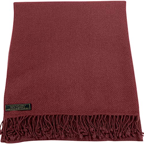 CJ Apparel 100% Cashmere Shawl Seconds Pashmina Scarf Wrap Stole Hand Made in Nepal New2