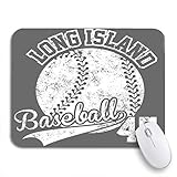 Gaming Mouse Pad Vintage American Old Effekt T-Shirt Premium Superior Baseball Retro rutschfeste Gummi Backing Computer Mousepad für Notebooks Maus Matten