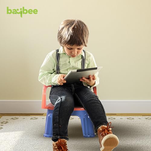 Image of Baybee Booster Chair for Kids (Blue & Pink)