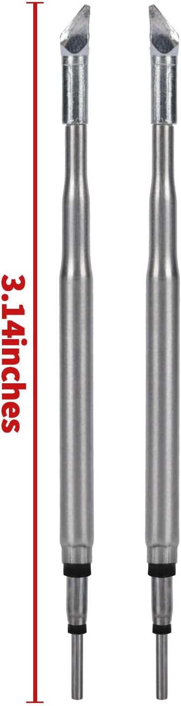 YIHUA C120-Compatible Type-K 2 Pcs Soldering Tip Set (A-Side Tip+ B-Side Tip) ONLY for YIHUA 982D-I, 982D-I PRO, 948D-IV, 948D-V and 982D-III (716C Handpiece) Hot Tweezer Soldering Station