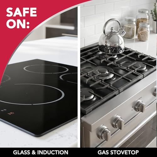 Image of Weiman 3 Count Cooktop Scrubbing Pads, Removes Burnt-on Food, Scratch Free | Non-Abrasive for Burnt-On Food & Grease, Safe for Ceramic, Electirc, Gas & Induction Cooktop, Sink, Showers, Dishes & Tub