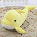 Süßes großäugiges Delfin Plüschtier Kissen Delfinpuppe Kindergeschenk Gelb 25cm