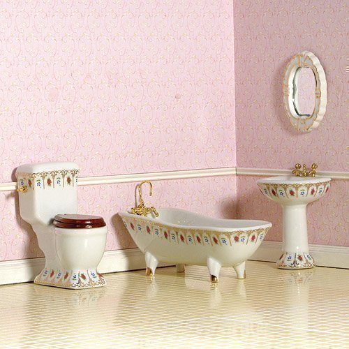 The Dolls House Emporium Luxury Victorian Bathroom, 4 pcs