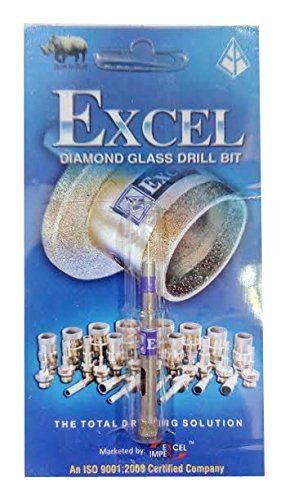 Excel Impex Combo of Borit Oil and Wheel Type Glass Cutter and Excel Impex Glass Drill Bit Set of 4- (5,6,8,10) mm