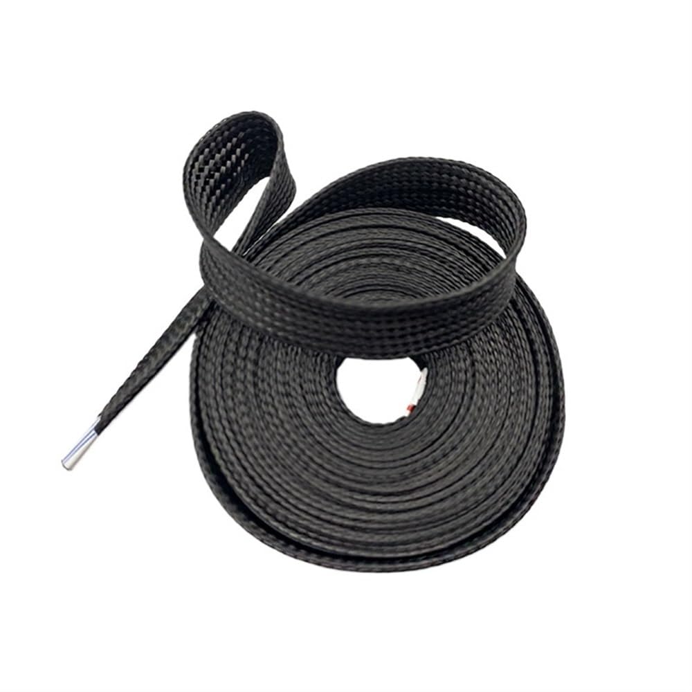 Czarna pleciona osłona z włókna węglowego 4-40 mm - Elastyczna osłona kabla o wysokiej gęstości, 1 szt. (4 mm x 5 m)