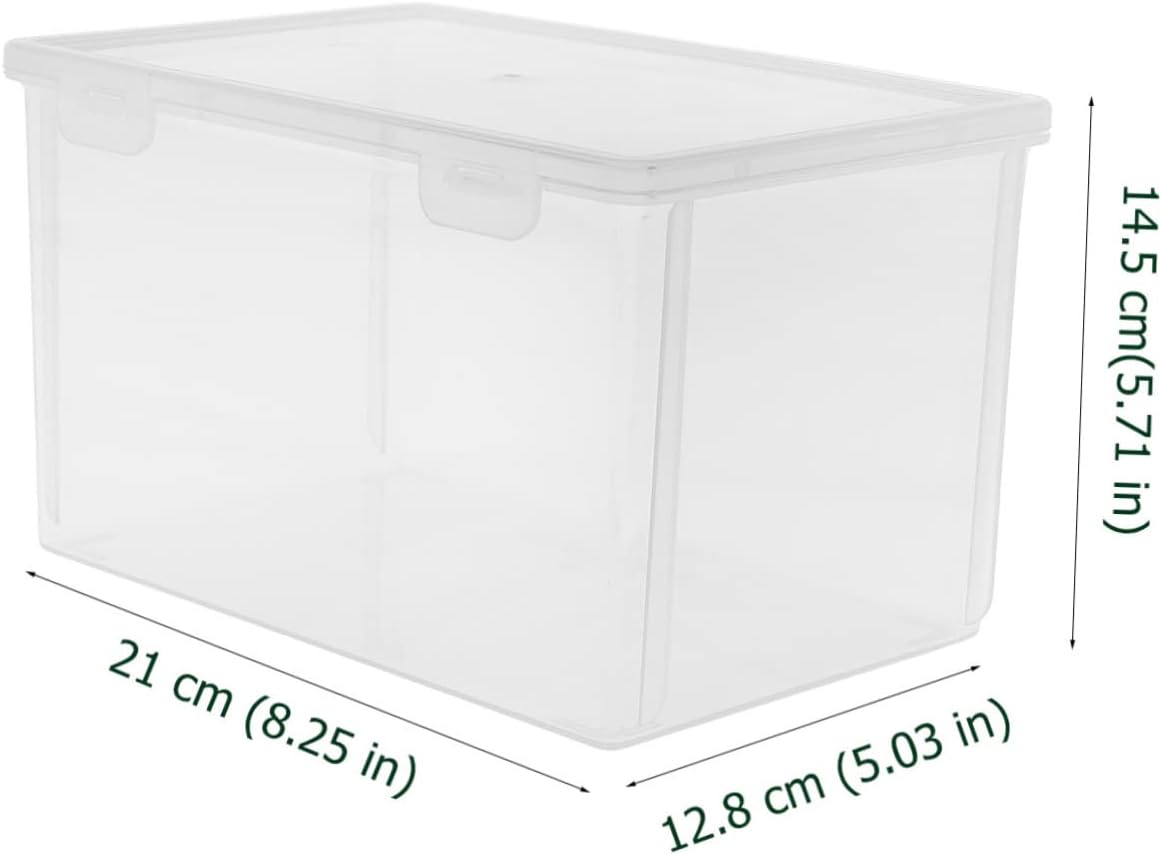 TIDTALEO Bread Storage Box Clear Cake Containers Container with Lid Plastic Organizer Box Loaf Cake Keeper Bread Basket Bread Dispenser Bread Saver Container Airtight Bread Containers Snack