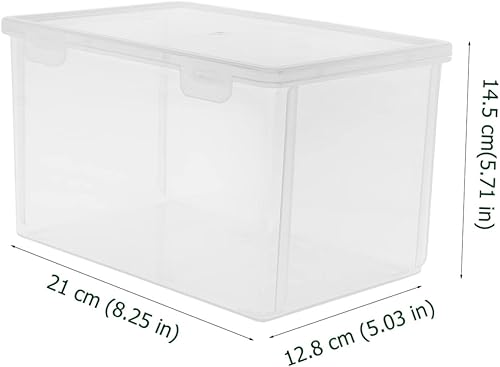 Miniatura 3 de TIDTALEO Caja de almacenamiento de pan, contenedor transparente para pasteles con tapa, caja organizadora de plástico, cesta de pan, dispensador de