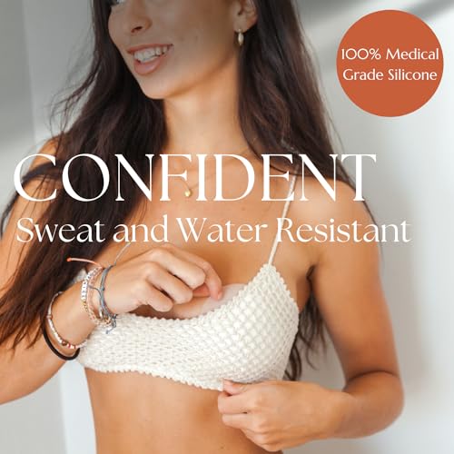 POPPY Nipple Covers | Pasties | Nipple Coverage for Women | Sticky bra | Adhesive bra | Strapless bra | Reusable | 1 pair4