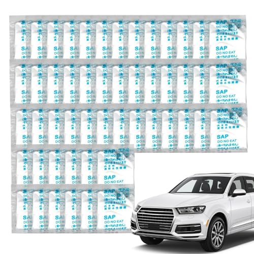 Xujuika 50 Uds Gel Absorbente para Inodoro Portatil | Polvo Absorbente De Orina | Polvo De Inodoro Portátil | Coagulante Portátil para Inodoro | Coagulantes WC Portatil para Camping, Pesca, Viajes