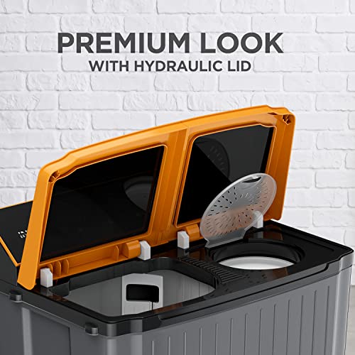 Image of Intex Top Loading Washing Machine 8 KG Semi Automatic ( Tricolor, 8.0 kg, Full Glass Lid, SA80BLFG)