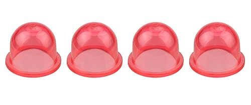 Miniatura 4 de Paquete de 4 bombillas de carburador de plástico rojo de repuesto para Walbro #188-16 Carb Poulan Craftsman 530-035497 505306701 Stihl Primer