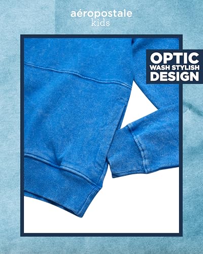 AEROPOSTALE Boys' Pullover Hoodie - Comfortable Fit Fleece Hoodie with Patch Pocket on Sleeve - Hoodies for Boys (Sizes:8-16)4
