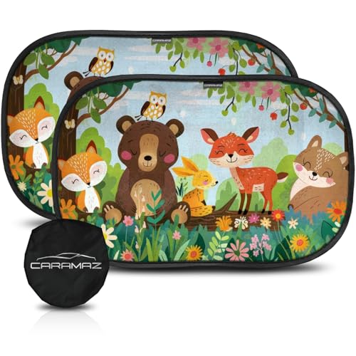 CARAMAZ Car Window Shade for Baby with Certified UV-Protection 2 Pack - 20'x12'