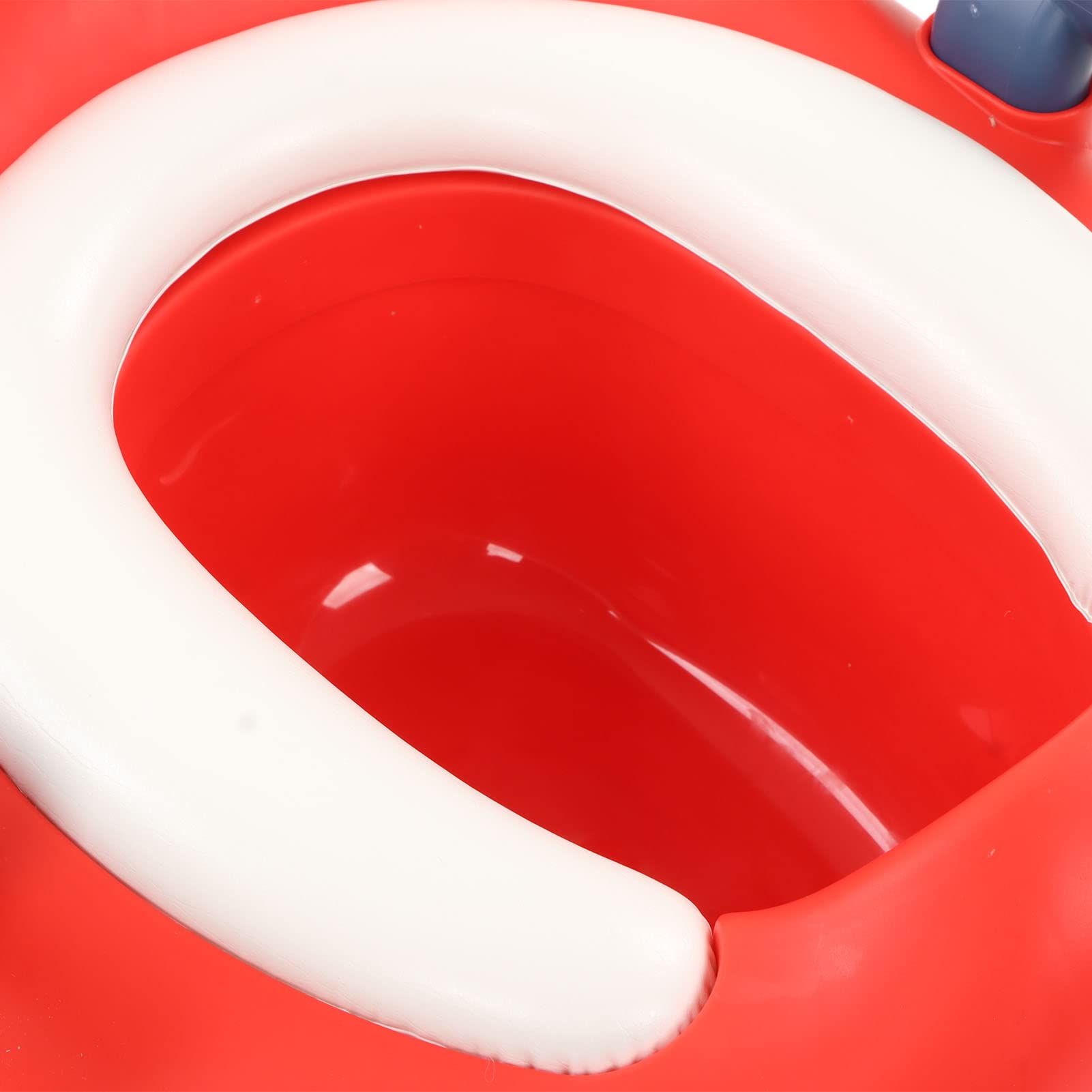 Vasino per l'addestramento Al Vasino, Design Indipendente e Toilette per Bambini con Cuscino in PU Resistente e Facile da Pulire, Uso Domestico (Rosso & blu)