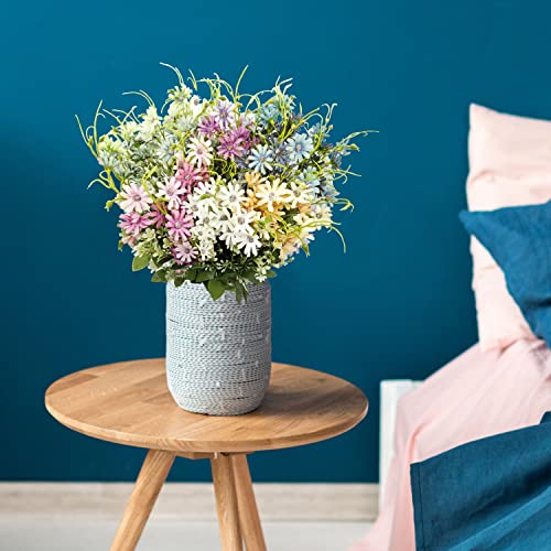 Guagb 6Pcs Artificial Daisy Silk Flower Outdoor Uv Resistant Fake Wildflowers Faux Greenery Shrubs Plastic Plants Arrangements For Home Indoor Outside Garden Vase Decor #TOP3