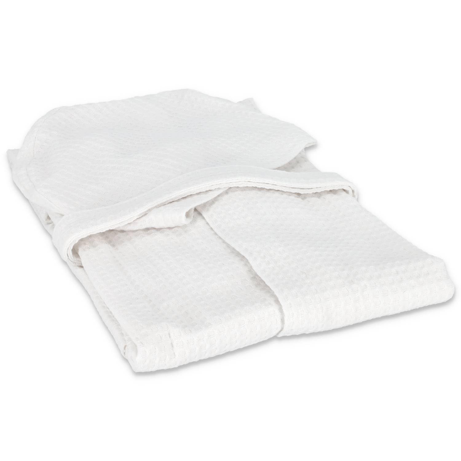 Casatessile Nido d'ape OB Albornoces de algodón - Bianco, XL Extra Large