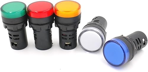 Miniatura 8 de Baomain LED Indicador Piloto Luz Piloto AD16-22D AC 110V 20mA Ahorro de Energía Verde Paquete de 2 Verde,Azul, verde, rojo,