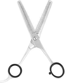 SS INSTRUMENTX Thinning Scissors for Dogs 6.5 Inch Professional Double Sided Blades Thinning Shears for Pets Dog Grooming Scissors Stainless Steel Pet Cat Dogs Groom Pets at Home Silver