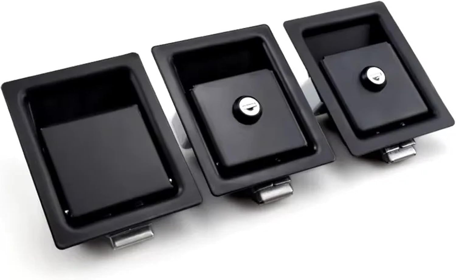 Flat Pull Cabinet Lock Square Panel Lock Heavy Type Gate Lock Pressing Flat Lock 1Pcs(XK101YWS)