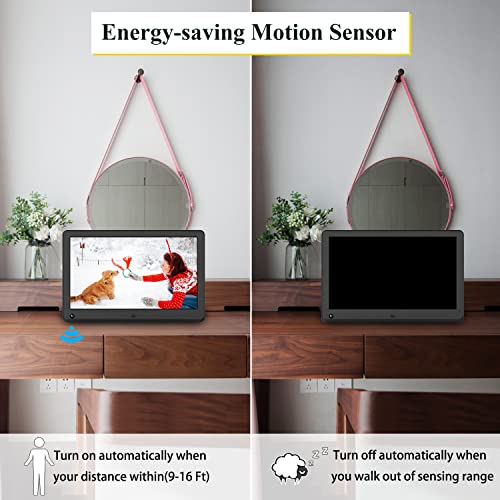 Atatat 11.6 Inch Digital Picture Frame With 1920X1080 High Resolution, Motion Sensor, Ips Screen, Remote Control #TOP3