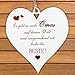 Herzschild Schild Herz mit Spruch, 13 x 12 cm Dekoschild Holzschild Herz, Beste OMA der Welt, Geschenkideen Geburtstagsgeschenk für Oma