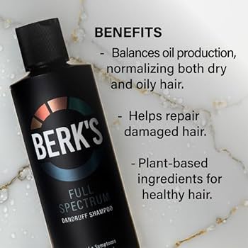 Amazon.com : Berk's Full Spectrum Dandruff Shampoo with Coal