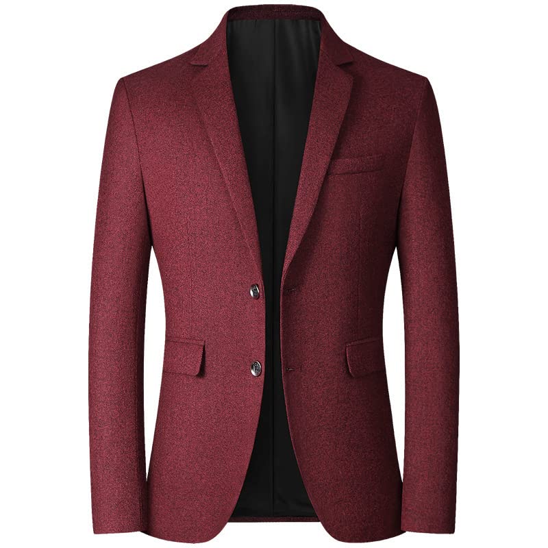 Mens Casual Blazer Jacket Two Buttons Slim Fit Suit Sport Coats Spring Autumn Business Jacket
