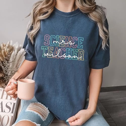 Personalized Science Teacher Shirts for Women, Science Teacher Gifts, High School Teachers Shirt, Secondary School Teachers Appreciation Gift 2025, Teacher's Day Gifts2
