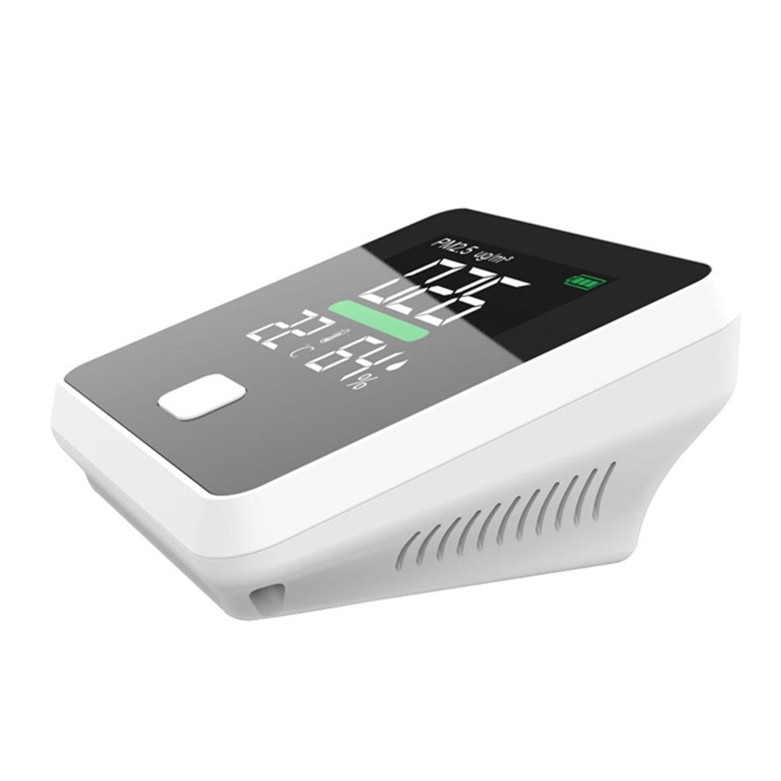 Sensore di qualità 'aria - Analizzatore di qualità 'aria, lettore di qualità 'aria collegato al Wi-Fi | Lff PM2.5 Rilevatore intelligente di qualità 'aria, sensore di umidità,