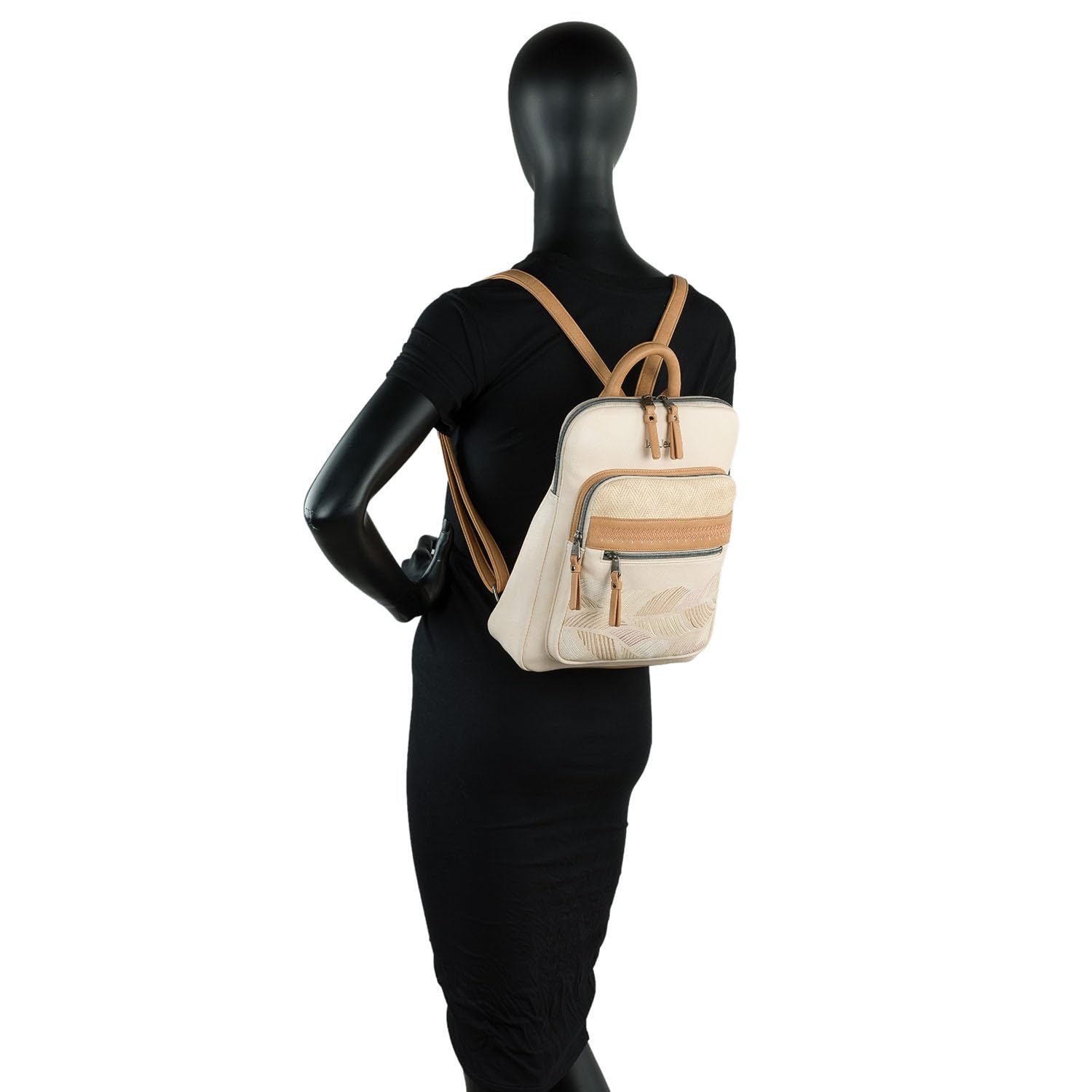 Lois - Bolso Mochila Mujer Elegante Tipo Casual Moderna Para Vestir Mochilas Mujer Estilo Urbano Mochila Negra Mujer Pequeña Ideal Para Uso Diario